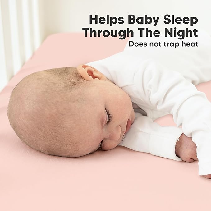 KeaBabies 2-Pack Organic Crib Sheets for Boys, Girls - 52x28 Fitted Crib Mattress Sheet Neutral, Breathable Jersey Cotton Cover for Baby Bed, Toddler Mattress, Soft & Cute Prints (Cameo)