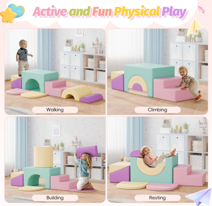 Why U.S. Parents Love This 7-Piece Soft Climbing Toy Set for Toddlers