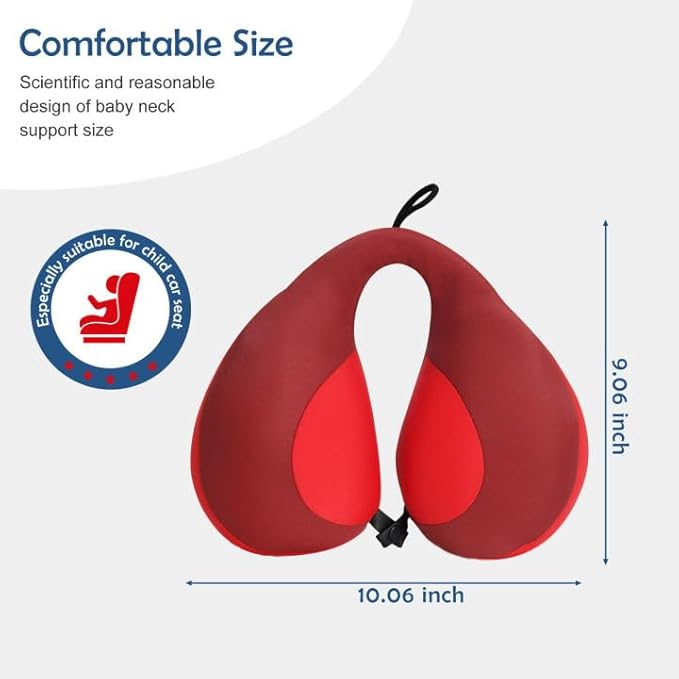 MOOB Kids Pillow for Car Seat Kids Travel Neck Pillow U-Shape Protection Headrest Air Cushion Child Car Seat Pillow