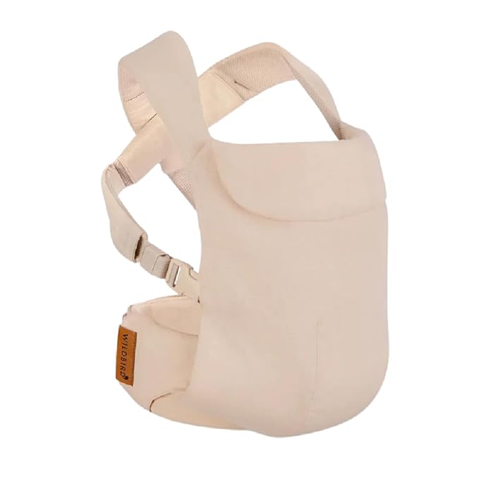 WildBird - Aerial Carrier - 7 to 45 lbs - for Moms, Dads & Caregivers - 100% Natural European Linen Fibers - Versatile & Adjustable - Large Size - Sparrow Fabric