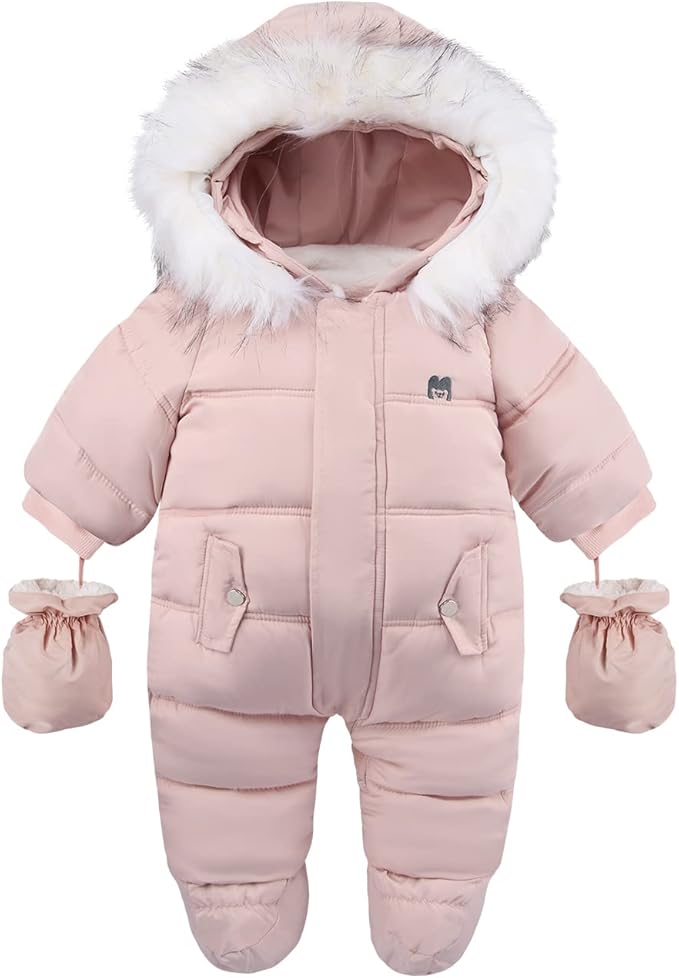 Baby Girl Winter Snowsuit Toddler Jacket Clothes For Boy Infant Jumpsuit Hoodied