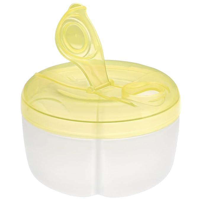 Accmor Baby Formula Dispenser On The Go, Formula Container to Go, Non-Spill Rotating Three-Compartment Formula Dispenser and Snack Storage Container for Infant Toddler Traveling