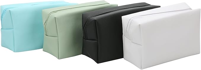 Bridesmaid Proposal Gifts Letter Cosmetic makeup bag bulk for Wedding Party Favors Bachelorette party decorations Toiletry Organizer Bag Makeup Case Gift (8, White&Black)