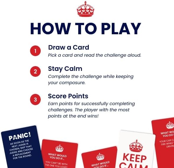 Keep Calm - Hilarious Party Game for Friends and Family - Ideal for Game Night - Ages 17+, 3-8 Players