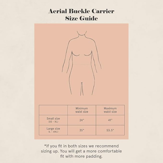 WildBird - Aerial Carrier - 7 to 45 lbs - for Moms, Dads & Caregivers - 100% Natural European Linen Fibers - Versatile & Adjustable - Small Size - Acadian Fabric