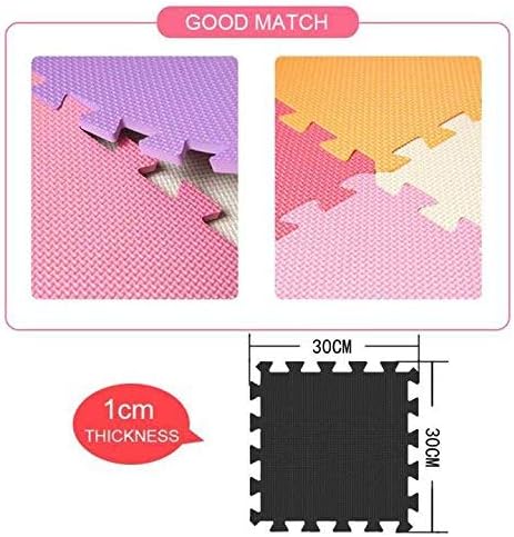 XMTMMD Baby Play MAT - Interlocking Foam Pads Kids Rug Floor Tile - Crawling & Gym Mat