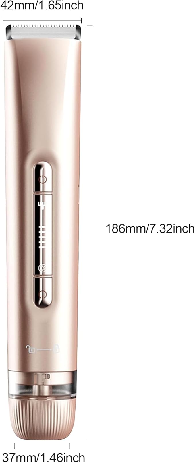 2 in 1 Women's Bikini Line Trimmer & Body Groomer,2025 Upgrade Dual Head Shaver Women, Wet & Dry Waterproof Electric Bikini Trimmer for Face Leg Arm Intimate Areas,Pink Rose