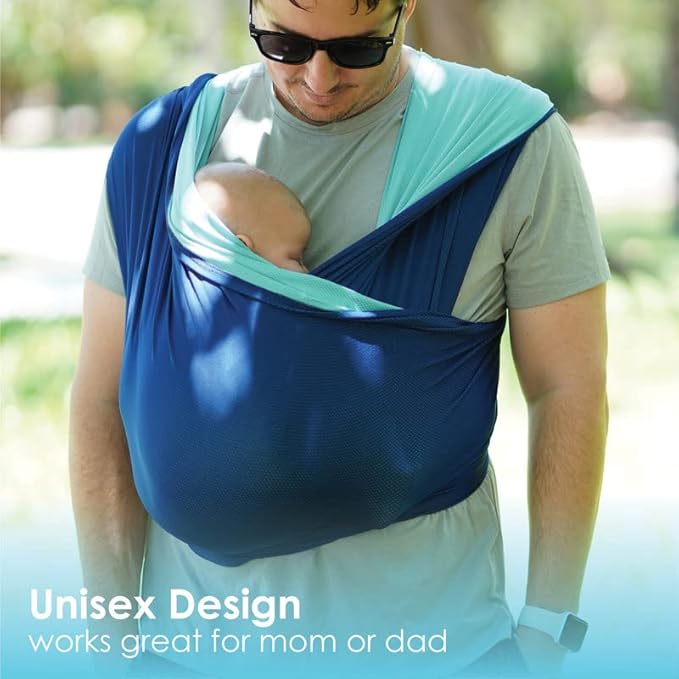 Active Oasis Baby K'tan Baby Carrier Wrap: #1 Easy Pre-Wrapped Baby Sling Gift | Breathable Sport Blend | UVA/UVB Infant Sun Protection | Promotes Safe Hygiene | Newborn up to 35lb (See Size Chart)