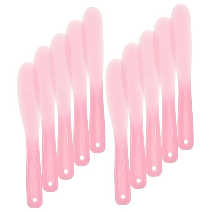 10pcs Tool Stick Makeup Spatula Cosmetic Plate Mixer Cosmetic Mixer Silicone Stirring Tools Beauty Spatula Makeup Plate Spatula Makeup Mixing Tool Makeup Mixer Tool