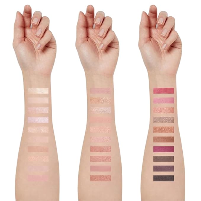 30 Colors Nude Champagne Gold Matte Shimmer Eyeshadow Palette with Brush for Eye Makeup,High Pigmented Pink Purple Brown Eye Shadow Primers Powder Palet de sombras de ojos-Big30