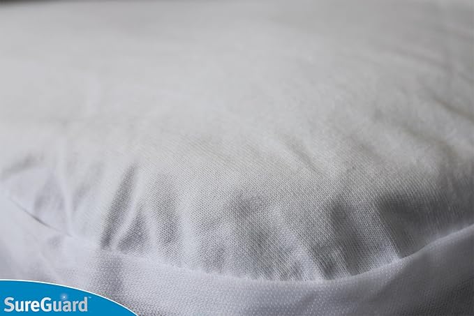 SureGuard Crib Size Mattress Protector - 100% Waterproof, Hypoallergenic - Premium Fitted Cotton Cover - Smooth