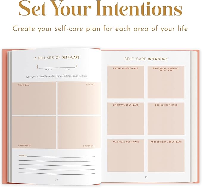 Self Care Planner by epic self - Undated Wellness Planner, 48 Weeks - Self-Love, and Habit Tracker for Women - Prioritize Your Well-being in 2024 - Daily & Weekly Reflection Pages