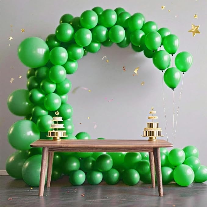 140pcs Dark Green Round Balloons Different Sizes 18 12 10 5 Inch Latex Balloons for Arch Decoration Party Balloon Kit for Graduation Birthday Party Wedding Balloon Baby Shower Decoration
