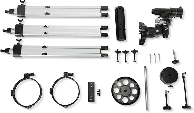 Telescope 130EQ Astronomical Reflector Telescopes - Manual Equatorial Telescope for Adults Astronomy. Comes with 2X Barlow Lens Phone Adapter and Moon Filter, Wireless Control