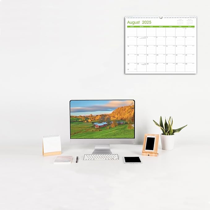 Calendar 2025-2026: Large Monthly Wall Calendar for Planning & Organizing, 17 Months Hanging Calendar from August 2025 to December 2026, Size 14.5” x 11.5”