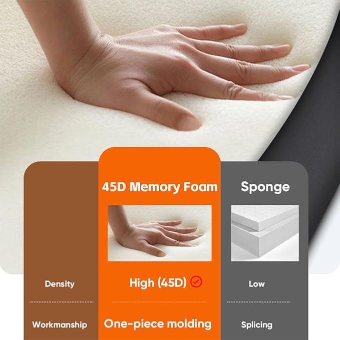 Car Headrest Pillow with Hook, Adjustable Car Seat Neck Support with Memory Foam & Ice Silk, 360° Rotating Travel Sleeping Headrest for Kids & Adults (1 Eye Mask Included)