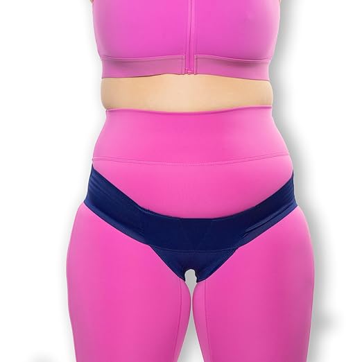 Women's Pelvic Support Belt ― Uterus Girdle for Prolapsed Bladder | Postpartum Recovery | Pain Relief | Low Waist - SAPPHIRE BLUE - XL