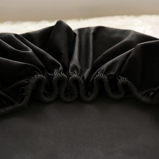 NTBED 4 Pieces Construction Toddler Bedding Set for Baby Boys, Truck Vehicles Excavator Cars Printed, Includes Comforter, Flat Sheet, Fitted Sheet and Pillowcase,Black