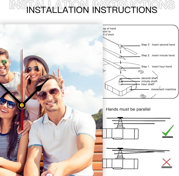 Custom Clocks for Walls Personalized Clocks with Photo Text Logo Customize Gifts for Kitchen Bathroom Home Creative