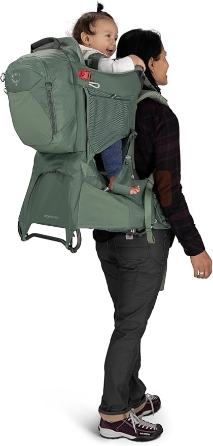 Osprey Poco Premium Child Carrier Backpack - Deluxe Kid Carrier for Hiking with Built-in Sunshade, Removable Daypack, and Adjustable Fit - Premium Comfort for Parent and Child