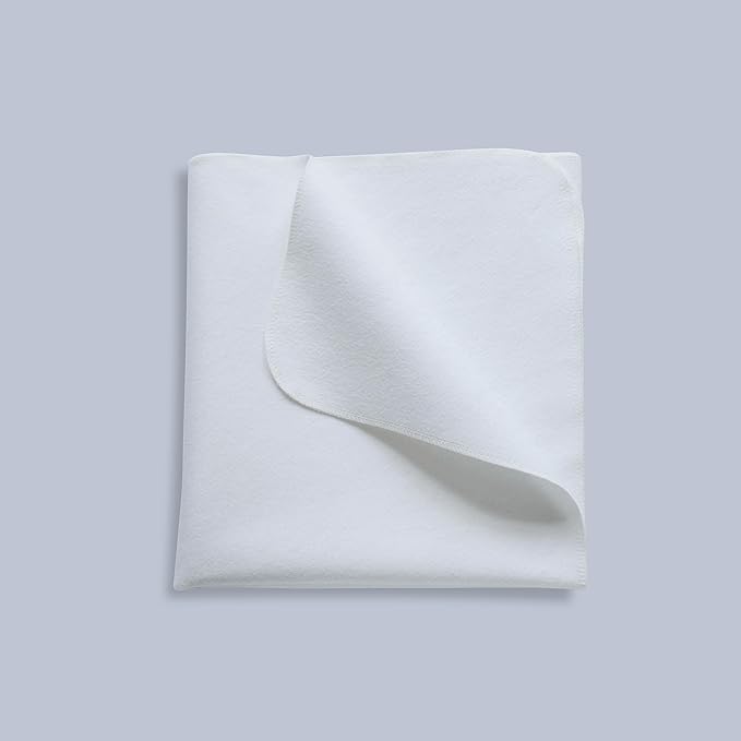 Waterproof Crib Mattress Protector Pad, 34" x 54", Washable, Reusable Flannel Protector Pad for Baby, Toddler, Elders and Pets, 1 Pack