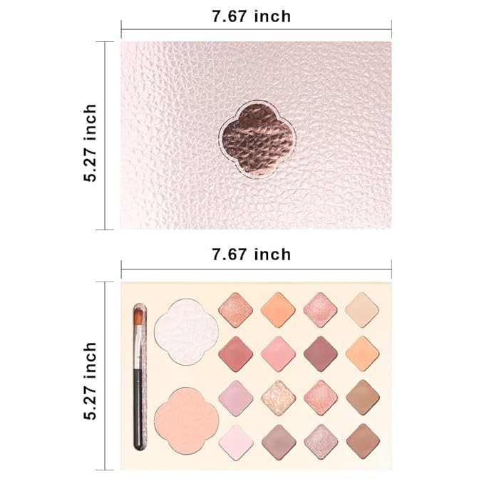 18 Girds Colorful Matte Shimmer Eyeshadow Palette for Eye Makeup,High Pigmented Eye Shadow Primers Powder Palet de sombras de ojos