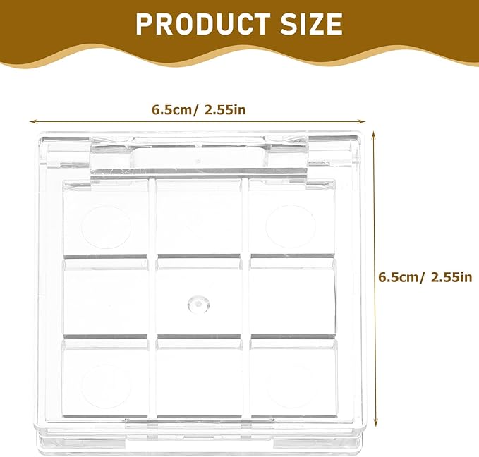 2pcs Empty Lipstick Palette Clear Lipstick Case Mini Highlighters Cross Body Bag Portable Makeup Organizer Storage Cases Sample Eye Shadow Plastic Empty Bracket Travel