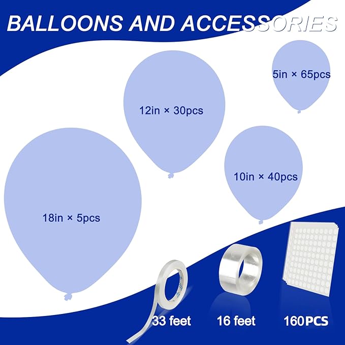 140pcs Black Round Balloons Different Sizes 18 12 10 5 Inch Latex Balloons for Arch Decoration Party Balloon Kit for Graduation Birthday Party Wedding Balloon Baby Shower Decoration