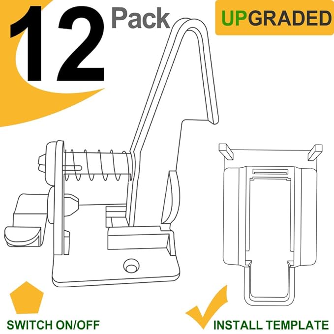 12 Pack Cabinet Locks Child Safety Latches - Vmaisi Baby Proofing Cabinets Drawer Lock with Adhesive Easy Installation - No Drilling or Extra Screws (White)