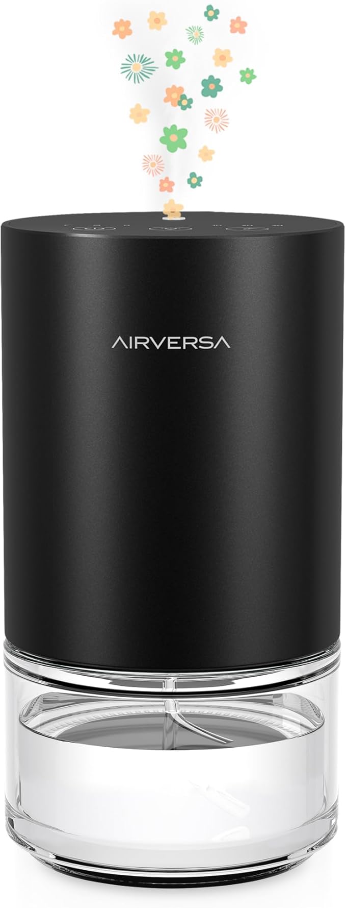 Essential Oil Diffuser Waterless Aromatherapy Diffusers for Home Large Room, Bedroom, Car, Office, Desk, Battery Operated, Small Diffuser for Pure Scent, 100mL Capacity, AN9 (Black)