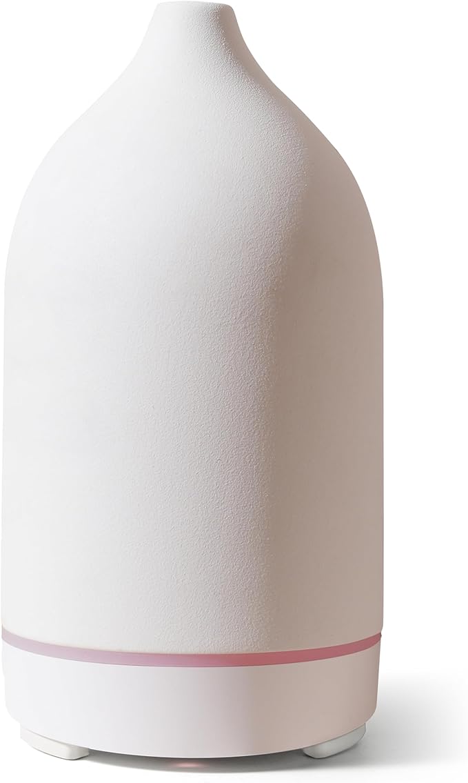 VIVITEST Stone Diffuser,200ML Essential Oil Diffuser, Ultrasonic Aromatherapy Diffusers for Home (White)