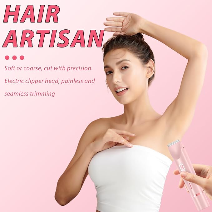 2025 New Electric Womens Shaver, 2-in-1 Women's Body Shaver, Bikini Electric Razor, Wet and Dry Use Body Trimmer for Home (Blue)