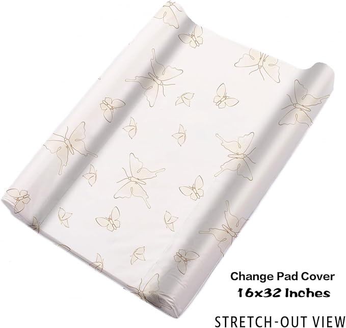 Personalized Baby Crib Bedding Set, 5-Piece Cows Design Baby Crib Sets with Custom Name, Toddler Double Layer Blanket Fitted Sheets Changing Pad Cover Rug Wall Art Set, Charming Nursery Decor