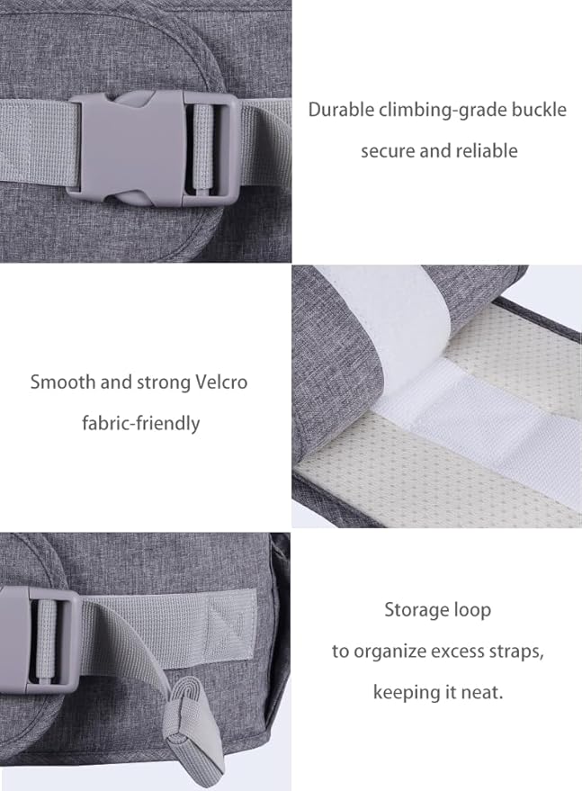 Baby Hip Seat Carrier Baby Waist Stool for Child Infant Toddler with Adjustable Strap Buckle Pocket Soft Inner Huge Storage (Green)