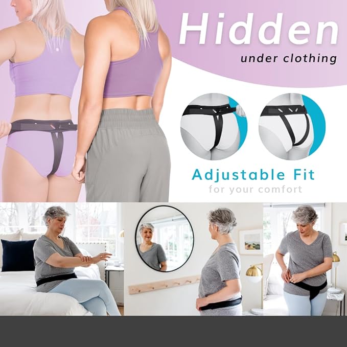 BraceAbility The Pelvic Pro Patented Prolapse Uterus Support Belt Girdle for Women’s Prolapsed for Dropped Bladder, Vulvar Varicosities, Postpartum Recovery, Symphysis Pubis Dysfunction Pain (M)