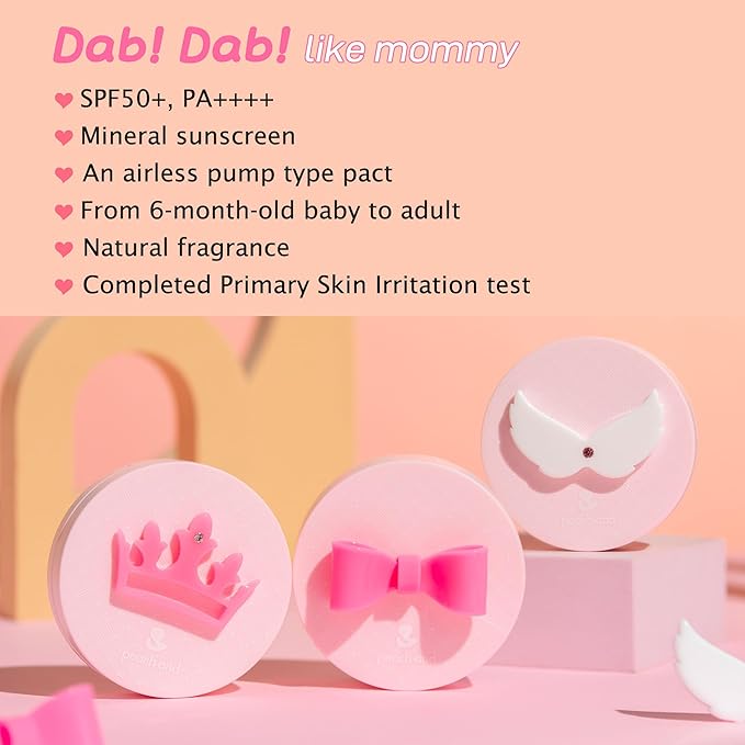 Peachand Baby Kids Mineral Sun Cushion SPF50+ PA++++ (Refill)
