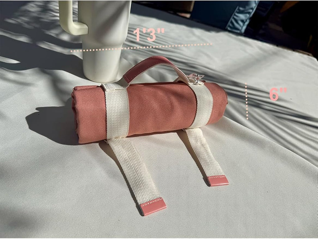 4’9” x 3’3” Compact Minimalist Water Resistant Canvas Mat,Kids/Single Use,Lightweight for Outdoor,Picnic,Beach