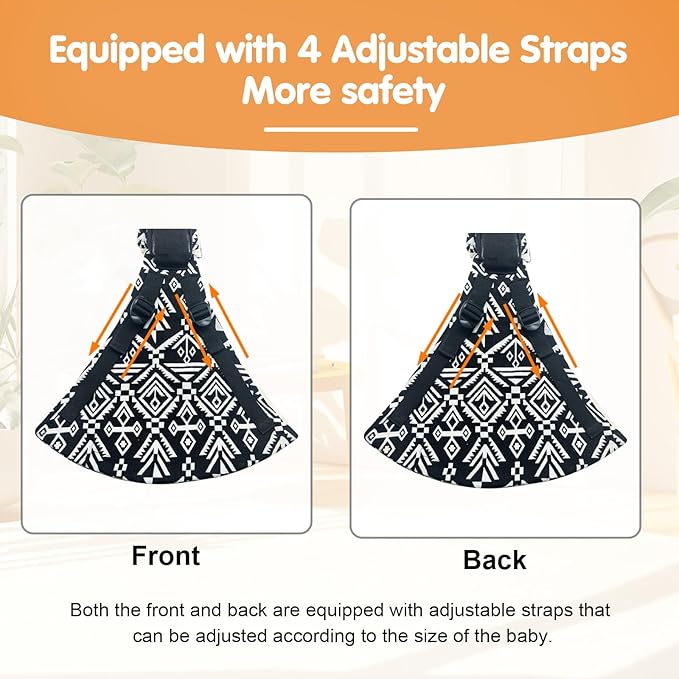 Baby Sling Carrier,Toddler Carrier,Upgraded 2025 Baby Sling with 4 Adjustable Straps(10-30lbs),Lightweight,Portable and One Size Fits All(Blue)