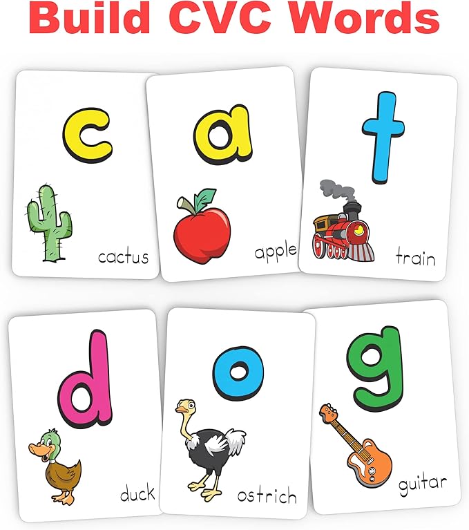 Alphabet Slap Jack® | Play 4 Alphabet Games Including Alphabet Go Fish, Slapjack, ABC Letter Matching or Flash Cards | Learn Upper & Lowercase Letters and Sounds | Build CVC Words | PreK to 1st Grade