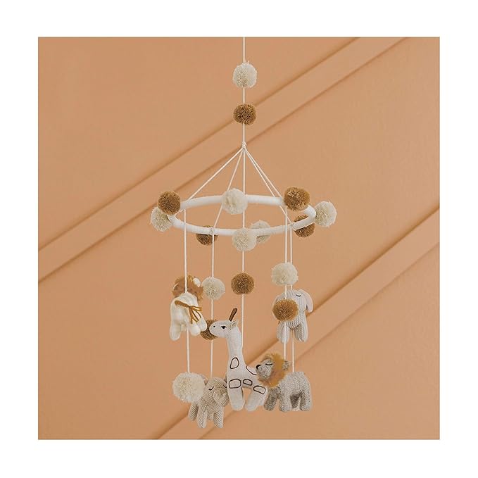 Crane Baby Safari Nursery Ceiling Hanging Decor Boho Jungle Animals Room Decor for Babies Crane Baby, Safari Nursery Decor for Boys and Girls, Ceiling Hanging, 11" x 28", Jungle Nursery Decor