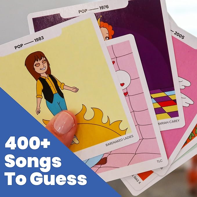 OFF TOPIC Name That Toon Music Game - Fun Party Games for 2+ Players - Adult Word Puzzle & Music Trivia Game