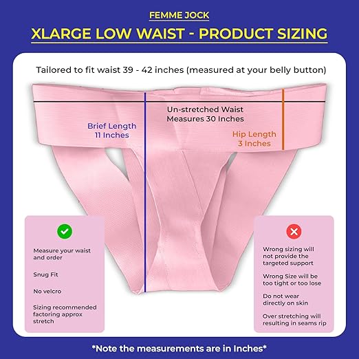 Patented Pelvic Orthotic Support Belt For Women ― Uterus Girdle for Prolapsed Bladder, Vulvar Varicosities, Postpartum Recovery, Symphysis Pubis, Dysfunction | Low Waist - PINK- XXL