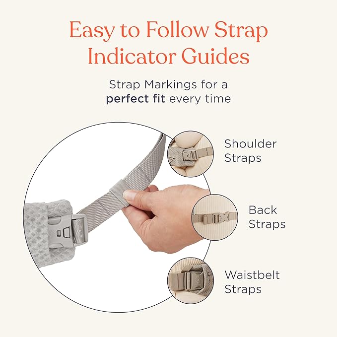 Ergobaby Omni Deluxe Baby Carrier Newborn to Toddler - Breathable Baby Carriers for Summer - All-Position Carrier with Enhanced Lumbar Support & Airflow (7-45 Pounds), Mesh, Soft Olive