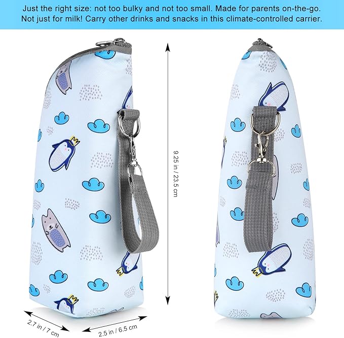 Accmor Baby Bottle Cooler Tote Bags, Insulated Breastmilk Cooler Bag, Nursing Bottle Cooler Warmer Bag for Nursing Mom Daycare Travel