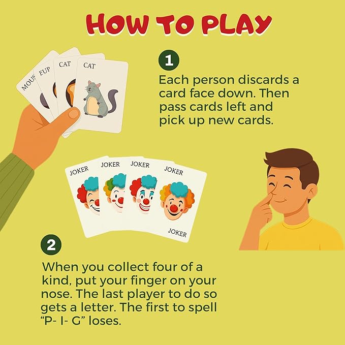 TGC Snap Cards 3-in-1 Summer Card Game Set for Kids – 3 Decks, Educational Memory Match & Creativity, 52 Durable Playing Cards for Ages 4 & Up, Fun Family Game Night, Travel-Friendly, Screen-Free Play