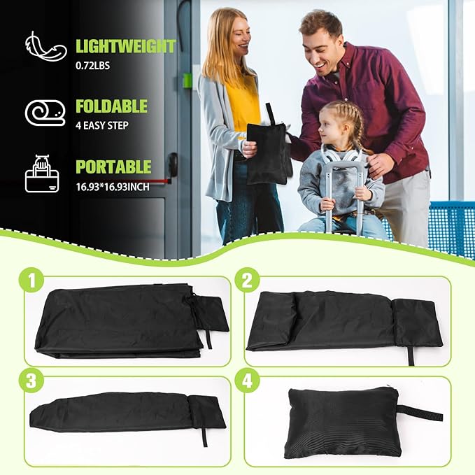 Car Seat Bags For Airplane Travel, Durable Carseat Cover For Air Travel Car Seat Travel Bag with Shoulder Straps and 2pcs Luggage Tags For Airplane