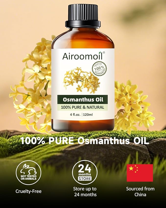 Pure Jasmine Essential Oil, 100% Pure Natural Jasmine Essential Oil, Premium Grade Essential Oils for Diffusers for Home, Skin, Care, Massage, Soap Making, Aromatherapy, 4 Fl Oz | 120ml