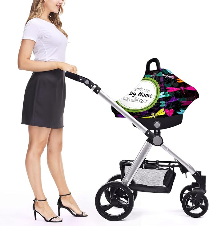 Baby Car Seat Stroller Cover Nursing Cover New Mom Breastfeeding Scarf Soft Stretchy Infant Carrier Cover Car Canopy Coverage