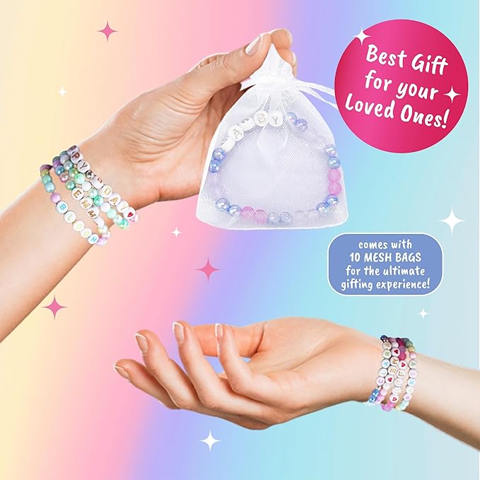 BSCOOL - Jewelry Designer DIY Beads Kit, 2500+ Beads, Friendship Bracelet Making Kit, Jewelry Making Kit for Girls Age 5 and Up. Complete Set with Charms. Instructions Guide Included