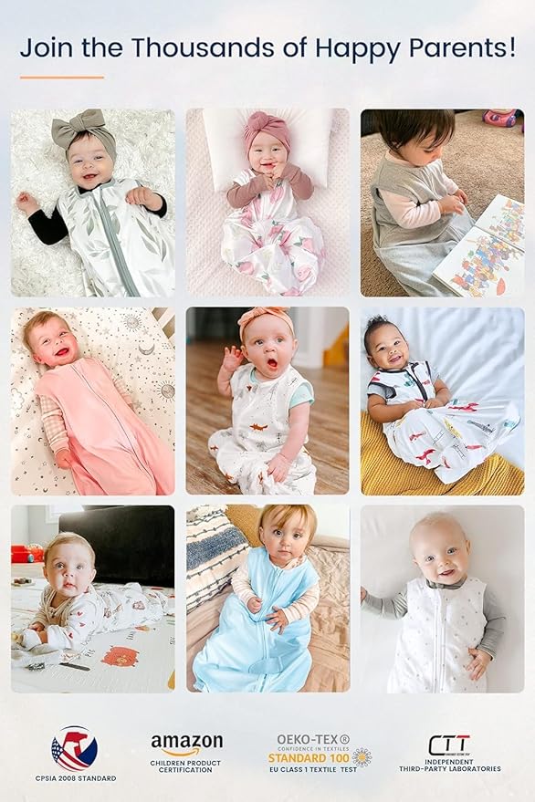 TotAha Sleep Sack 15-18-24 Months 0.5 TOG, Lightweight Summer Sleeping Sacks, Soft Babies Wearable Blanket with 2-way Zipper for Girl 3-Pack, 0.5 TOG
